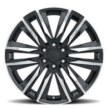 Load image into Gallery viewer, ES6 240-6139-31 GBF - Voxx Replica ES6 24X10 6X139.7 ET 31mm Gloss Black Polished Accent - Voxx Replica Wheels Canada