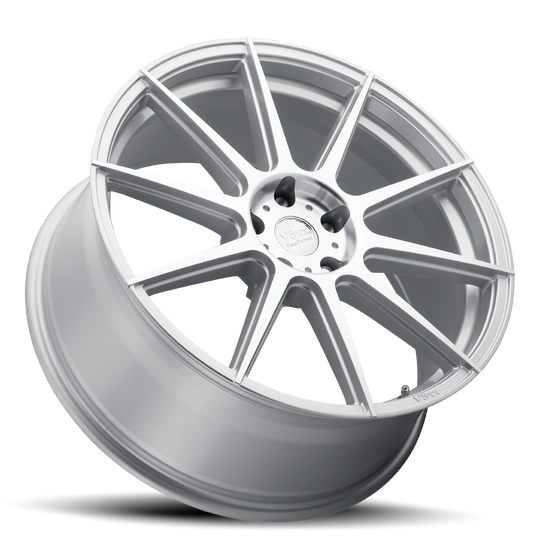LUC 985-5114-35 SMF - Voxx Feather Forged Lucca 19X8.50 5X114.3 ET 35mm Silver Machine Face - Voxx Feather Forged Wheels Canada