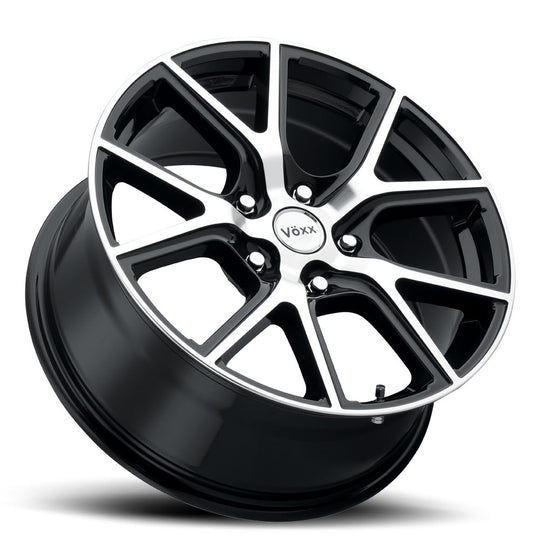 LMI 210-5115-25 GBMF - Voxx Lumi 20X10 5X115 25mm Gloss Black Machined Face - Voxx Wheels Canada