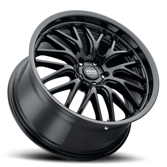 MAS 880-5108-45 GB - Voxx Feather Forged Masi 18X8 5X108 ET 45mm Gloss Black - Voxx Feather Forged Wheels Canada