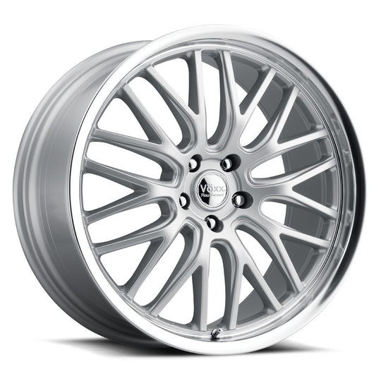 MAS 880-5108-45 SML - Voxx Feather Forged Masi 18X8 5X108 ET 45mm Silver Mirror Mach Lip - Voxx Feather Forged Wheels Canada