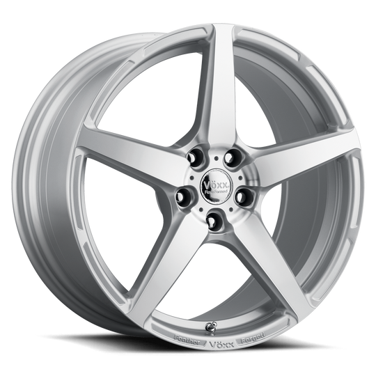 MOD 210-5114-42 SMF - Voxx Feather Forged Modena 20X10 5X114.3 ET 42mm Silver Machined Face - Voxx Feather Forged Wheels Canada