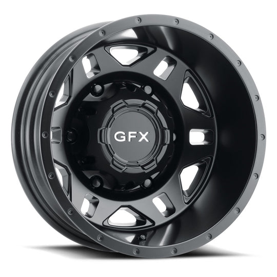 MV2 660-6180N130 MB - G-FX Modern Van MV2 Dually Rear 16X6 6X180 ET -130mm Matte Black - G-FX Modern Van Wheels Canada