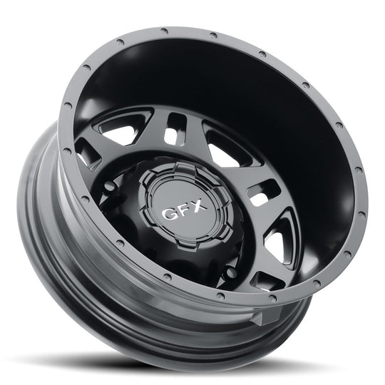 MV2 660-6205N130 MB - G-FX Modern Van MV2 Dually Rear 16X6 6X205 ET -130mm Matte Black - G-FX Modern Van Wheels Canada