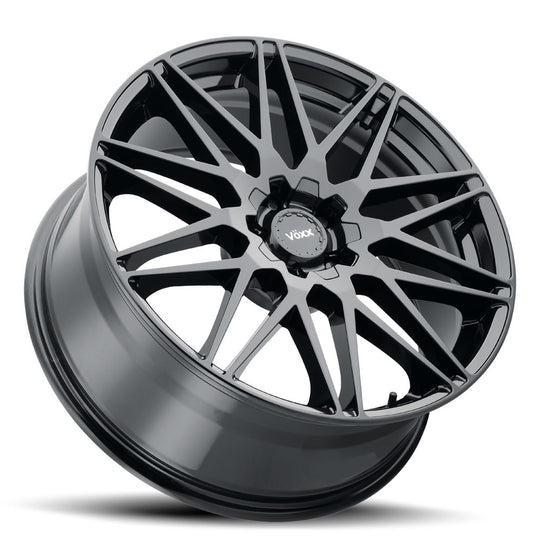 NCE 985-5008-40 GB - Voxx Road Wheels Nice 19X8.50 5X108 / 5X114.3 ET 40mm Gloss Black - Voxx Road Wheels Wheels Canada