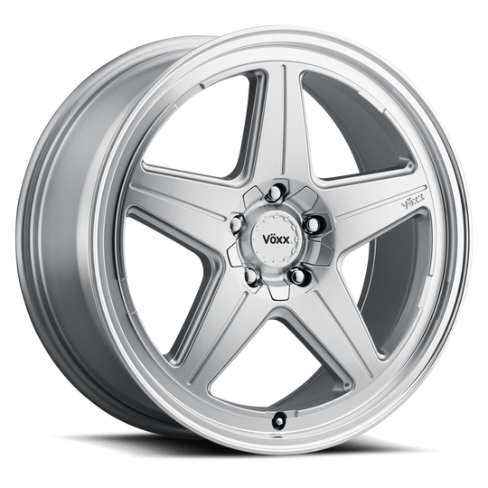 NES 885-5003-42 SML - Voxx Road Wheels Nesso 18X8.50 5X112 / 5X120 ET 42mm Silver Machined Lip - Voxx Road Wheels Wheels Canada