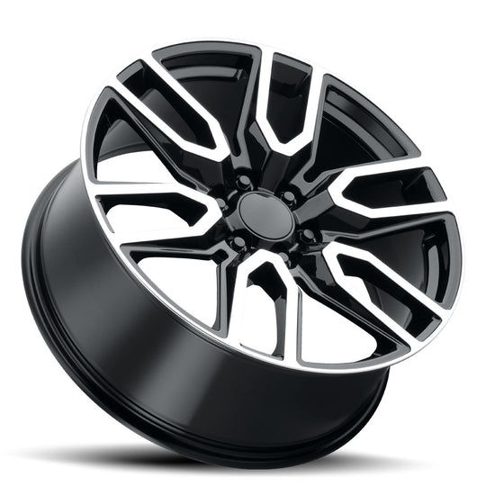 NZH 229-6139-31 GBMF - Voxx Replica Denali NZH 22X9 6X139.7 ET 31mm Gloss Black Machined Face - Voxx Replica Wheels Canada