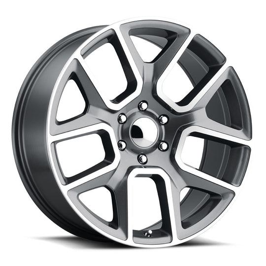 DRM 229-6139-18 GMF - Voxx Replica Ram 1500 22X9 6X139.7 ET 18mm Gun Metal Machined Face - Voxx Replica Wheels Canada