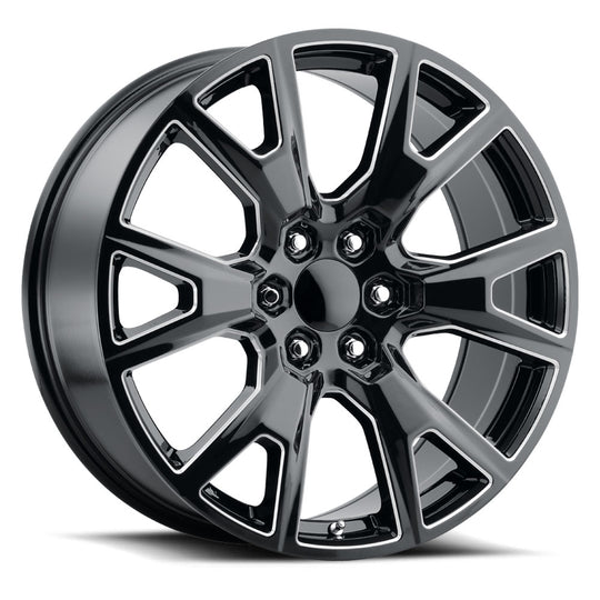 SEZ 229-6139-31 GBM - Voxx Replica SEZ 22X9 6X139.7 ET 31mm Gloss Black Milled - Voxx Replica Wheels Canada