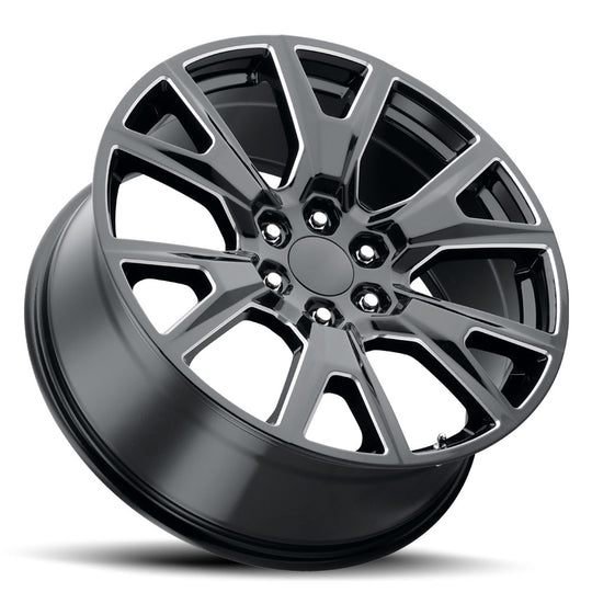 SEZ 229-6139-31 GBM - Voxx Replica SEZ 22X9 6X139.7 ET 31mm Gloss Black Milled - Voxx Replica Wheels Canada