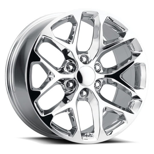 SFO 229-6139-24 C - Voxx Replica Snowflake 22X9 6X139.7 ET 24mm Chrome - Voxx Replica Wheels Canada