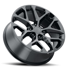 Charger l'image dans la galerie, SFO 229-6139-24 GB - Voxx Replica Snowflake 22X9 6X139.7 ET 24mm Gloss Black - Voxx Replica Wheels Canada