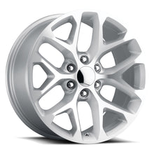 Load image into Gallery viewer, SFO 229-6139-24 SMF - Voxx Replica Snowflake 22X9 6X139.7 ET 24mm Silver Machined Face - Voxx Replica Wheels Canada