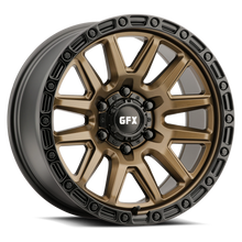 Load image into Gallery viewer, T26 790-6139-00 BRB - G-FX Series TR26 17X9 6X139.7 ET 0mm Bronze with Black Lip - G-FX Series Wheels Canada