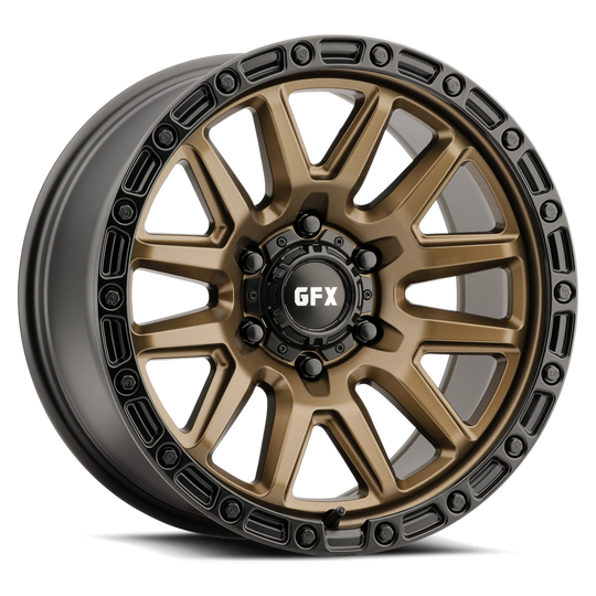 T26 790-6139-00 BRB - G-FX Series TR26 17X9 6X139.7 ET 0mm Bronze with Black Lip - G-FX Series Wheels Canada