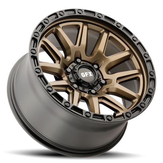 T26 790-6139-00 BRB - G-FX Series TR26 17X9 6X139.7 ET 0mm Bronze with Black Lip - G-FX Series Wheels Canada