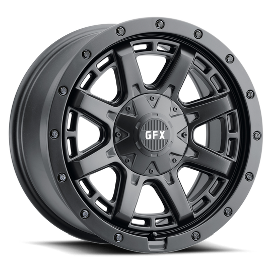 T27 890-6139-12 MB - G-FX T27 18X9 6X139.7 12mm Matte Black - G-FX Wheels Canada