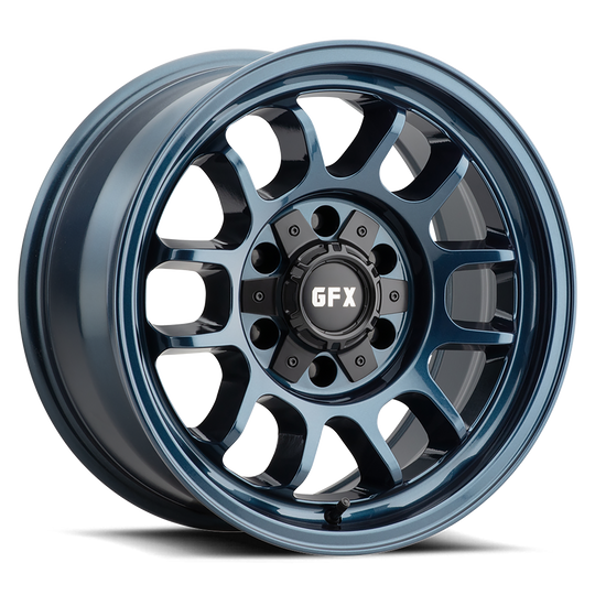 T28 785-6139-N6 BL - G-FX Series TR28 17X8.50 6X139.7 ET -6mm Metallic Blue - G-FX Series Wheels Canada