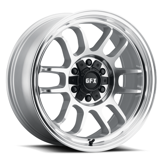 T28 290-6009-18 SMF - G-FX Series TR28 20X9 6X135 / 6X139.7 ET 18mm Silver Full Machined Face & Lip - G-FX Series Wheels Canada