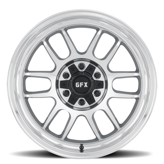 T28 290-6009-18 SMF - G-FX Series TR28 20X9 6X135 / 6X139.7 ET 18mm Silver Full Machined Face & Lip - G-FX Series Wheels Canada