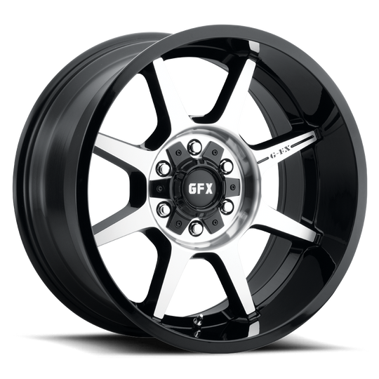 T31 890-6009-18 GBMF - G-FX Series TR31 18X9 6X135 / 6X139.7 ET 18mm Gloss Black Machined Face - G-FX Series Wheels Canada