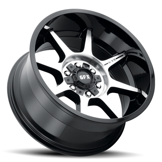 T31 890-5009-18 GBMF - G-FX Series TR31 18X9 5X127 / 5X139.7 ET 18mm Gloss Black Machined Face - G-FX Series Wheels Canada