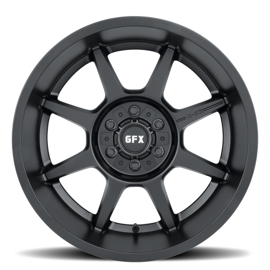 T31 210-8180N19 MB - G-FX Series TR31 20X10 8X180 ET -19mm Matte Black - G-FX Series Wheels Canada