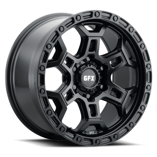 T33 890-6135-20 MB - G-FX Series TR33 18X9 6X135 ET 20mm Matte Black - G-FX Series Wheels Canada