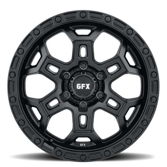 T33 890-6135-20 MB - G-FX Series TR33 18X9 6X135 ET 20mm Matte Black - G-FX Series Wheels Canada