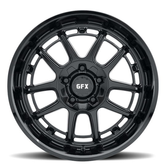 T34 880-5008-35 GB - G-FX Series TR34 CUV 18X8 5X108 / 5X114.3 ET 35mm Gloss Black - G-FX Series Wheels Canada