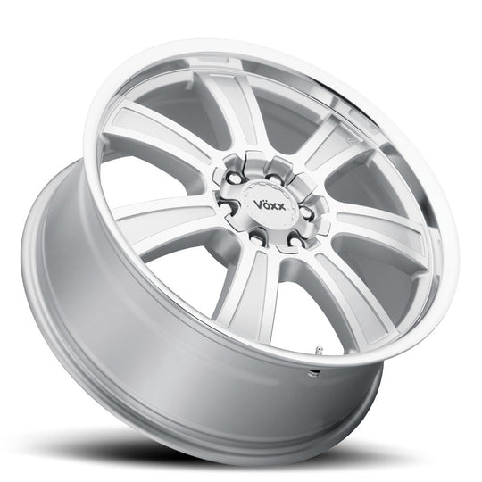 TUR 785-6002-39 SMF - Voxx Road Wheels Turin 17X8.50 6X127 / 6X135 ET 39mm Silver Mirror Machined Face And Lip - Voxx Road Wheels Wheels Canada