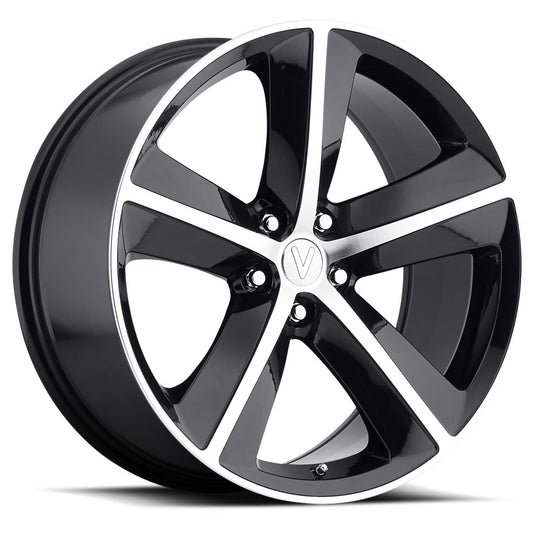 CHL 290-5115-20 GBF - Voxx Replica Challenger 20X9 5X115 ET 20mm Gloss Black Machined Face - Voxx Replica Wheels Canada