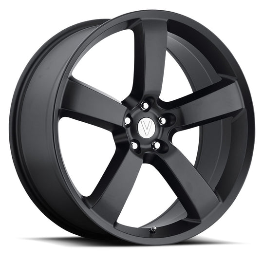 CHR 290-5115-20 MTB - Voxx Replica Charger 20X9 5X115 ET 20mm Matte Black - Voxx Replica Wheels Canada
