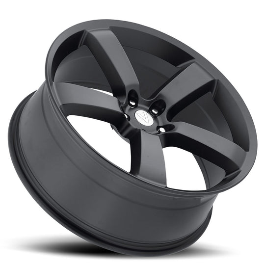 CHR 290-5115-20 MTB - Voxx Replica Charger 20X9 5X115 ET 20mm Matte Black - Voxx Replica Wheels Canada