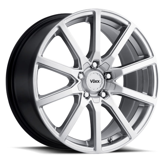 EST 670-5008-40 S - Voxx Road Wheels Este 16X7 5X108 / 5X114.3 ET 40mm Bright Silver - Voxx Road Wheels Wheels Canada