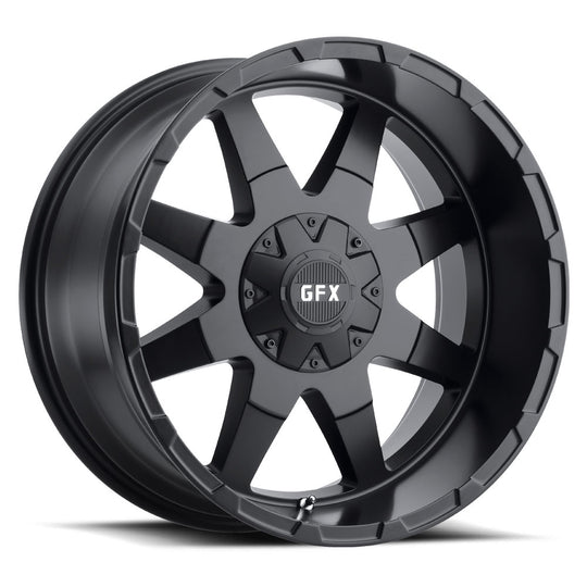 T12 290-8180-12 MB - G-FX TR-12 20X9 8X180 12mm Matte Black - G-FX Wheels Canada