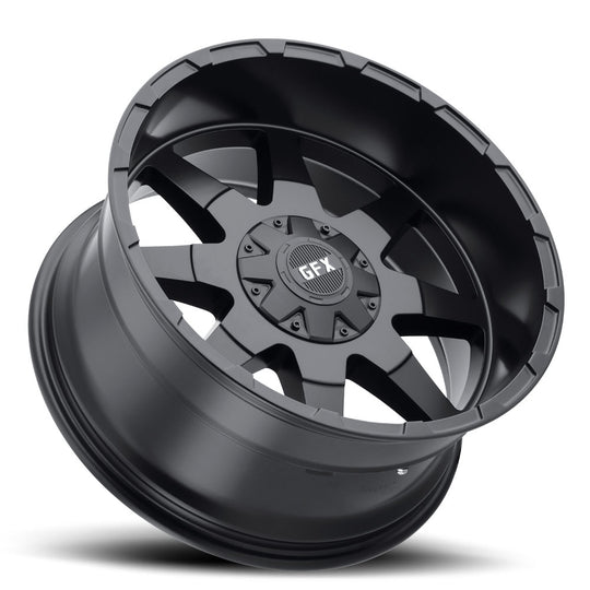 T12 790-6009-12 MB - G-FX TR-12 17X9 6X135 / 6X139.7 12mm Matte Black - G-FX Wheels Canada