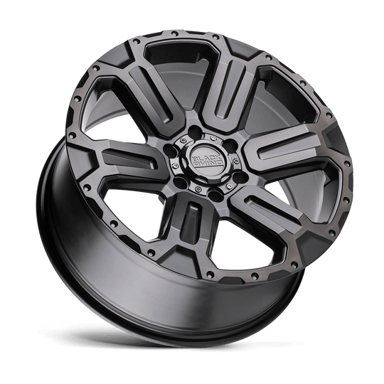 2090WKA126140G12 - Black Rhino Wanaka 20X9 6X139.7  12mm Matte Gunmetal W/ Brushed Face & Gunmetal Tint - Black Rhino Wheels Canada