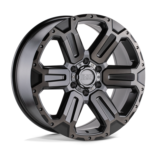 2090WKA356114G76 - Black Rhino Wanaka 20X9 6X114.3  35mm Matte Gunmetal W/ Brushed Face & Gunmetal Tint - Black Rhino Wheels Canada