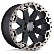 Charger l'image dans la galerie, 1890WAR126135M87 - Black Rhino Warlord 18X9 6X135  12mm Matte Black W/ Machined Dark Tint - Black Rhino Wheels Canada