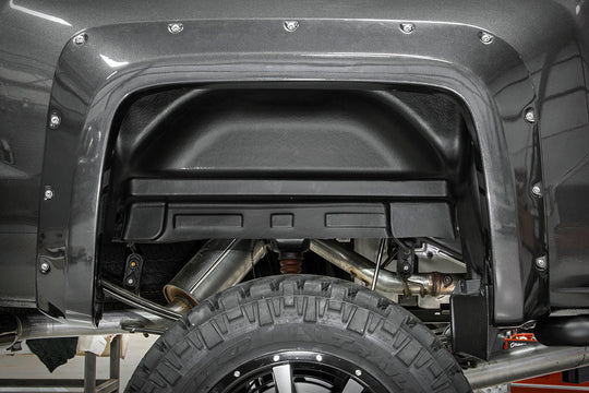 4216 Rear Wheel Well Liners - GMC Sierra 1500/Sierra 2500 HD/Sierra 3500 HD (14-19) Rough Country Canada