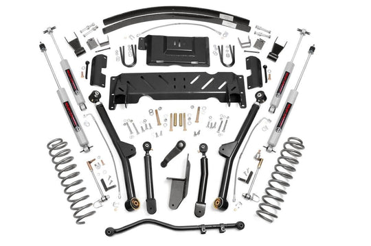 61622 4.5 Inch Lift Kit - Long Arm - AAL - NP242 - Jeep Cherokee XJ (84-01) Rough Country Canada