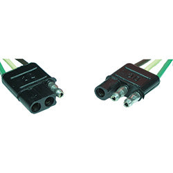 1872-C Trailer Wiring Harness Connector Pico 16 AWG 12" 3 Pin Trailer Connector 100 pcs Pico Wiring