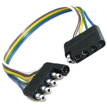 Load image into Gallery viewer, 1894-11 Trailer Wiring Harness Connector Pico 16 AWG 12" 5 Pin Square Trailer Connector Pico Wiring