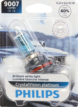Load image into Gallery viewer, 9007CVPB1 Philips CrystalVision platinum Headlight 9007 - CrystalVision Platinum - Single Blister Pack Philips Bulbs