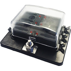 3416-11 Multi-Purpose Fuse Pico 6 Way Fuse Block with Tab Terminal & LED Indicator Pico Wiring
