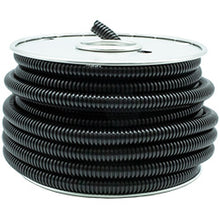 Load image into Gallery viewer, 5141-28 Wire Loom Pico 3/8" Black Convoluted Split Loom 500 ft Spool Pico Wiring
