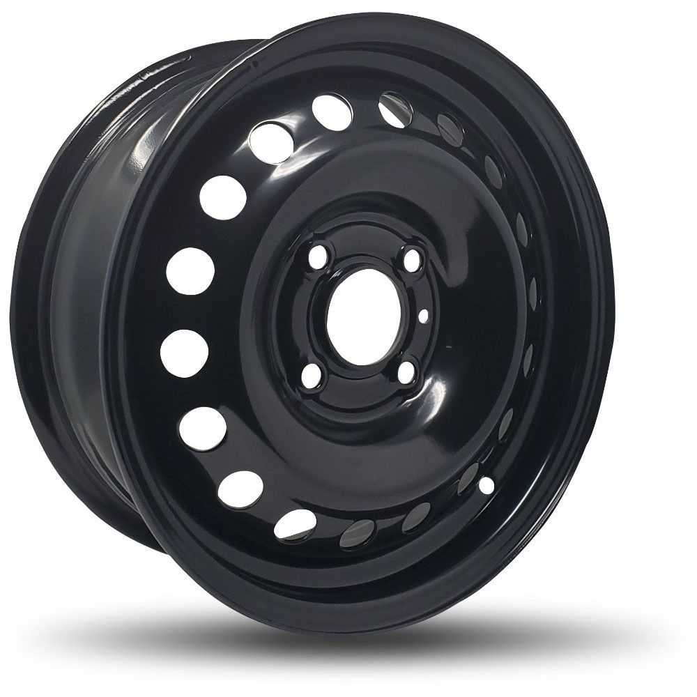 541402 - DTD Black Steel Wheels 15X6 4X114.3 ET 40mm 66.1mm Hub - Steel Wheels Wheels Canada