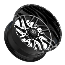 Load image into Gallery viewer, 544MB-2120844 - TIS Offroad 544MB 20X12 5X127 / 5X135 -44 Gloss Black Machined Face with Milled Lip Logo - TIS Offroad Wheels Canada
