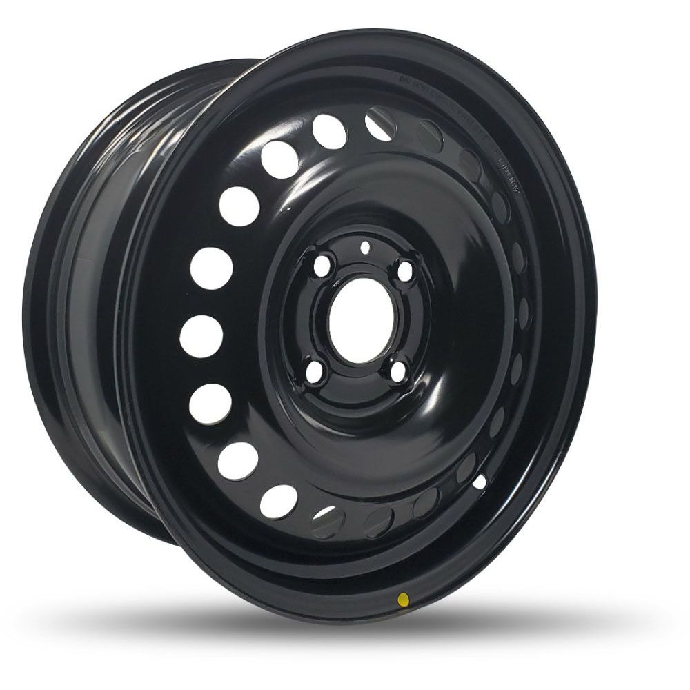 641401 - DTD Black Steel Wheels 16X6.5 4X114.3 ET 55mm 66.1mm Hub - Steel Wheels Wheels Canada